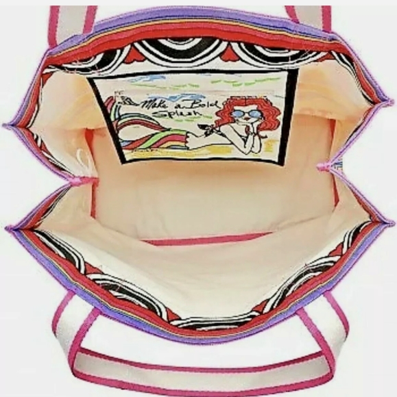 NEW Brighton " Rainbow Bright " Limited Edition Large Canvas Tote. - Picture 6 of 8
